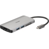 D-Link | 8-in-1 USB-C Hub with HDMI/Ethernet/Card Reader/Power Delivery | DUB-M810 | USB hub | USB Type-C