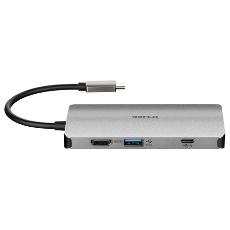 D-Link | 8-in-1 USB-C Hub with HDMI/Ethernet/Card Reader/Power Delivery | DUB-M810 | USB hub | USB Type-C