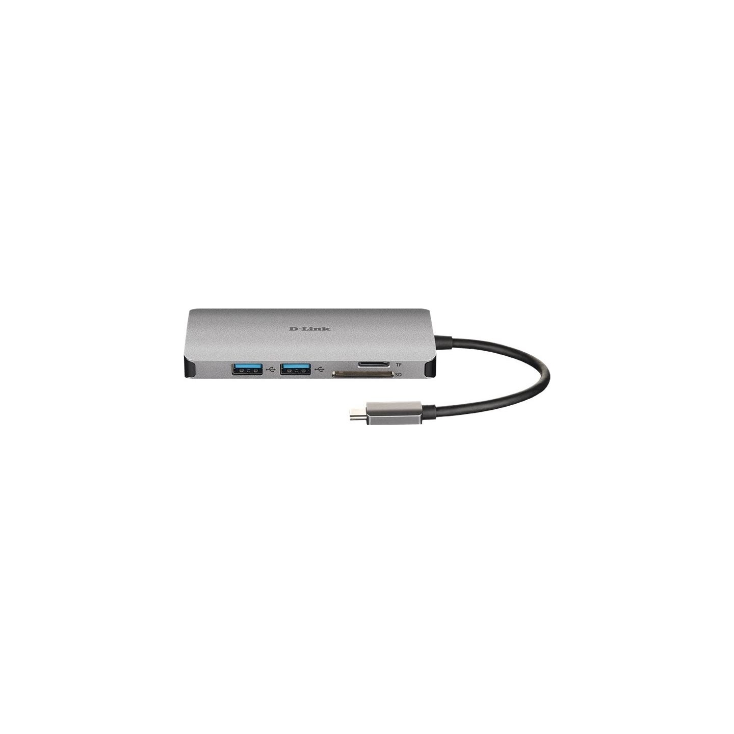 D-Link | 8-in-1 USB-C Hub with HDMI/Ethernet/Card Reader/Power Delivery | DUB-M810 | USB hub | USB Type-C