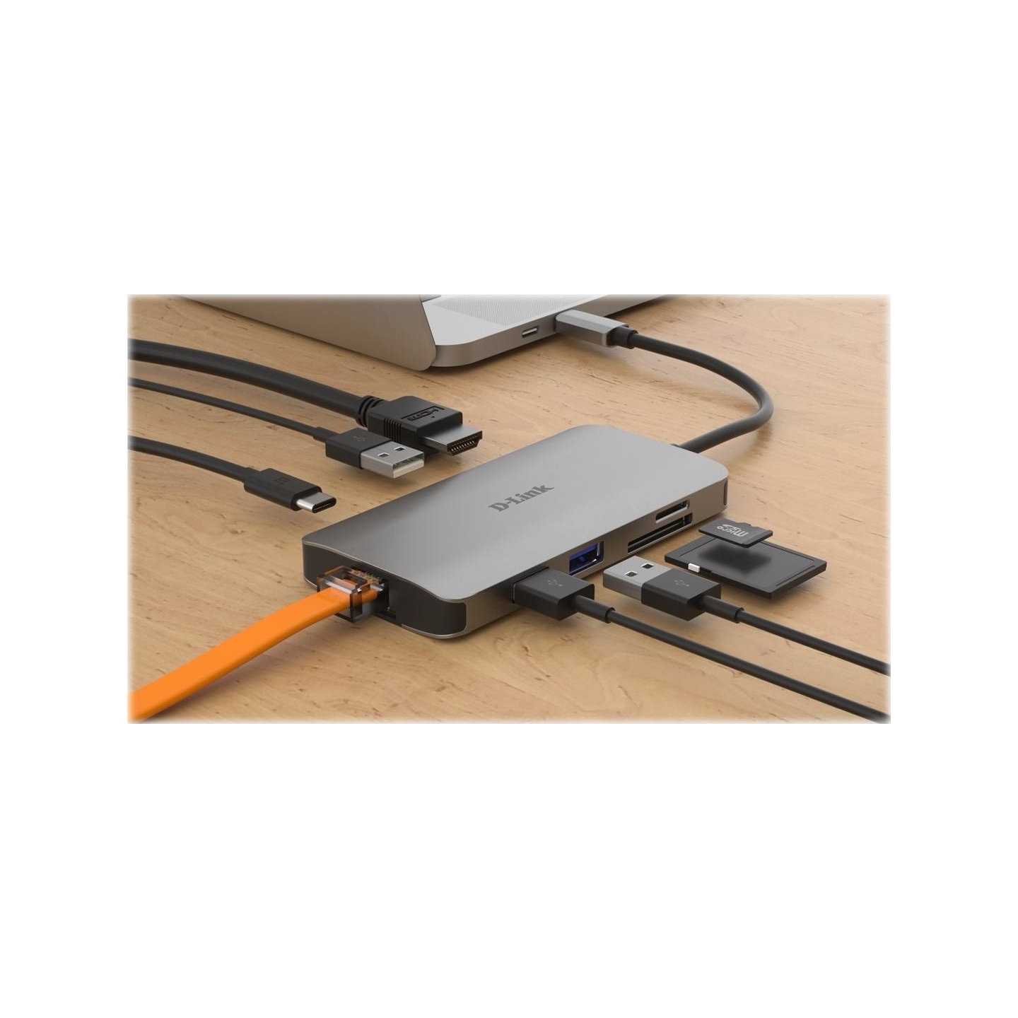D-Link | 8-in-1 USB-C Hub with HDMI/Ethernet/Card Reader/Power Delivery | DUB-M810 | USB hub | USB Type-C