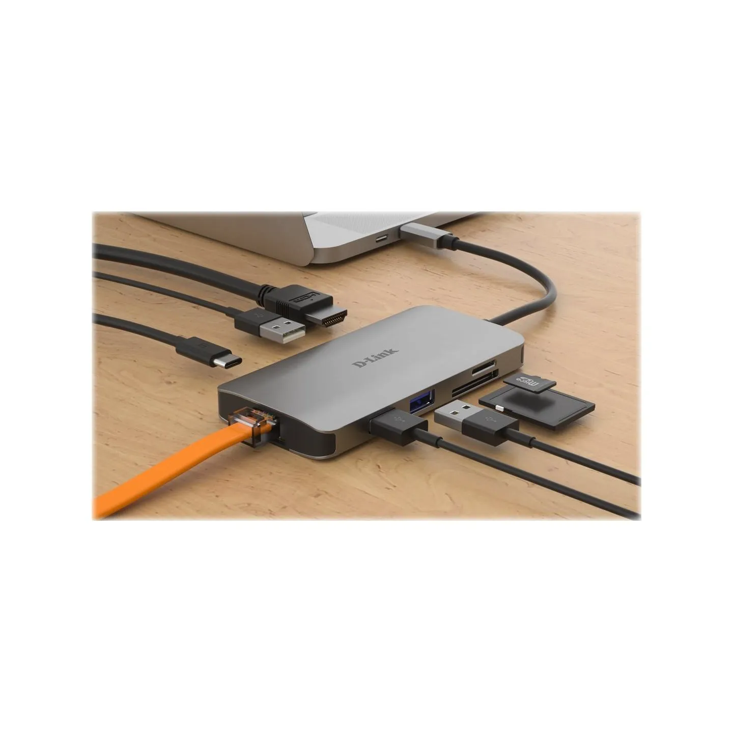 D-Link | 8-in-1 USB-C Hub with HDMI/Ethernet/Card Reader/Power Delivery | DUB-M810 | USB hub | USB Type-C