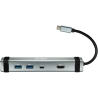Canyon hub DS-3 4in1 USB-C Space Grey
