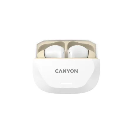 Canyon headset HEXAGON 7 TWS ANC+ENC Wireless Charge White Beige