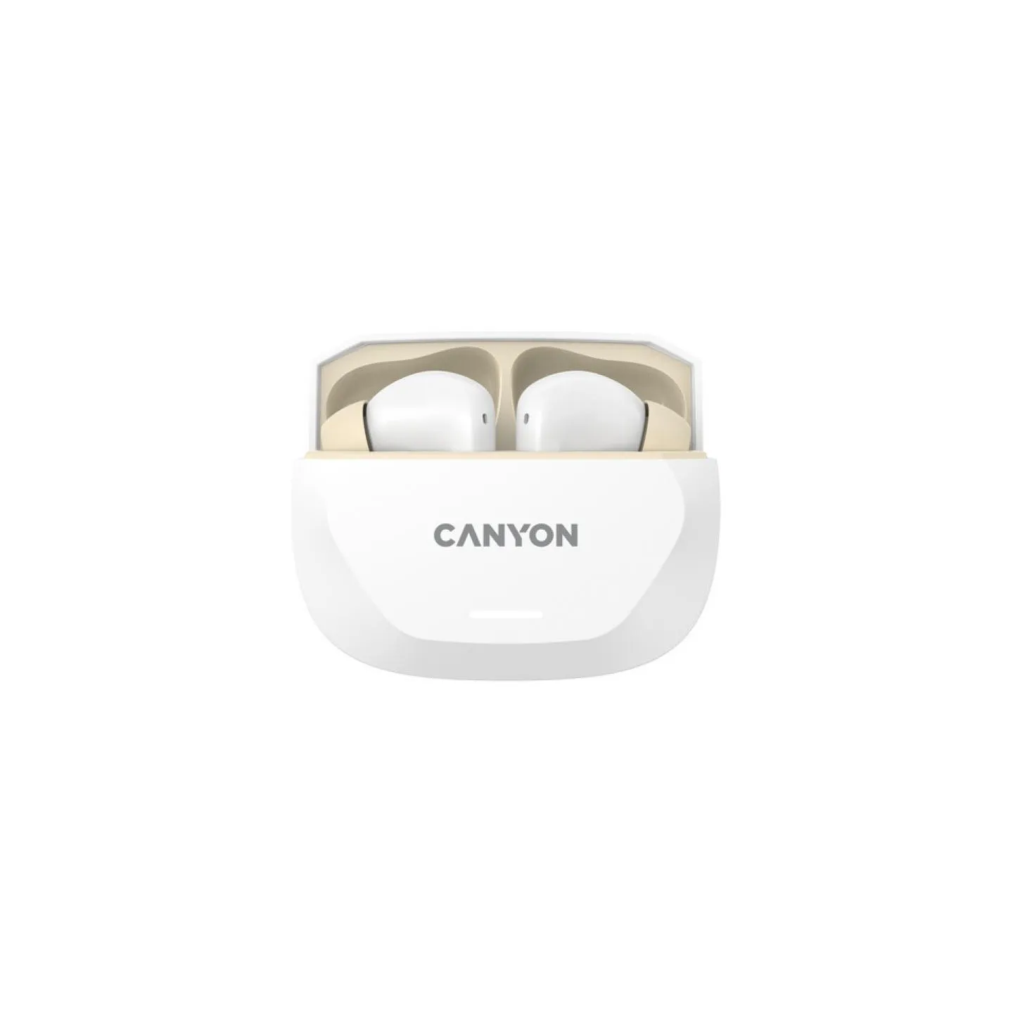 Canyon headset HEXAGON 7 TWS ANC+ENC Wireless Charge White Beige