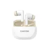 Canyon headset HEXAGON 7 TWS ANC+ENC Wireless Charge White Beige