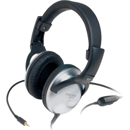 Koss | Headphones | SB45 | Wired | On-Ear | Microphone | Silver/Black | Noise canceling