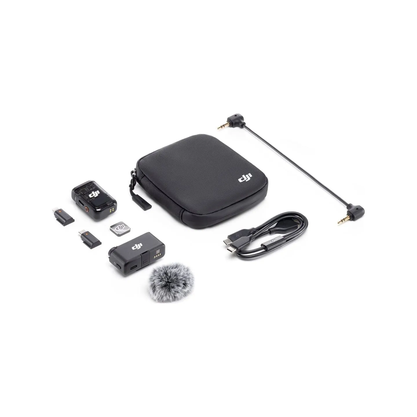 DJI | Wireless Microphone Set, 2 TX + 1 RX + Charging Case | Mic 2 | Bluetooth | Black