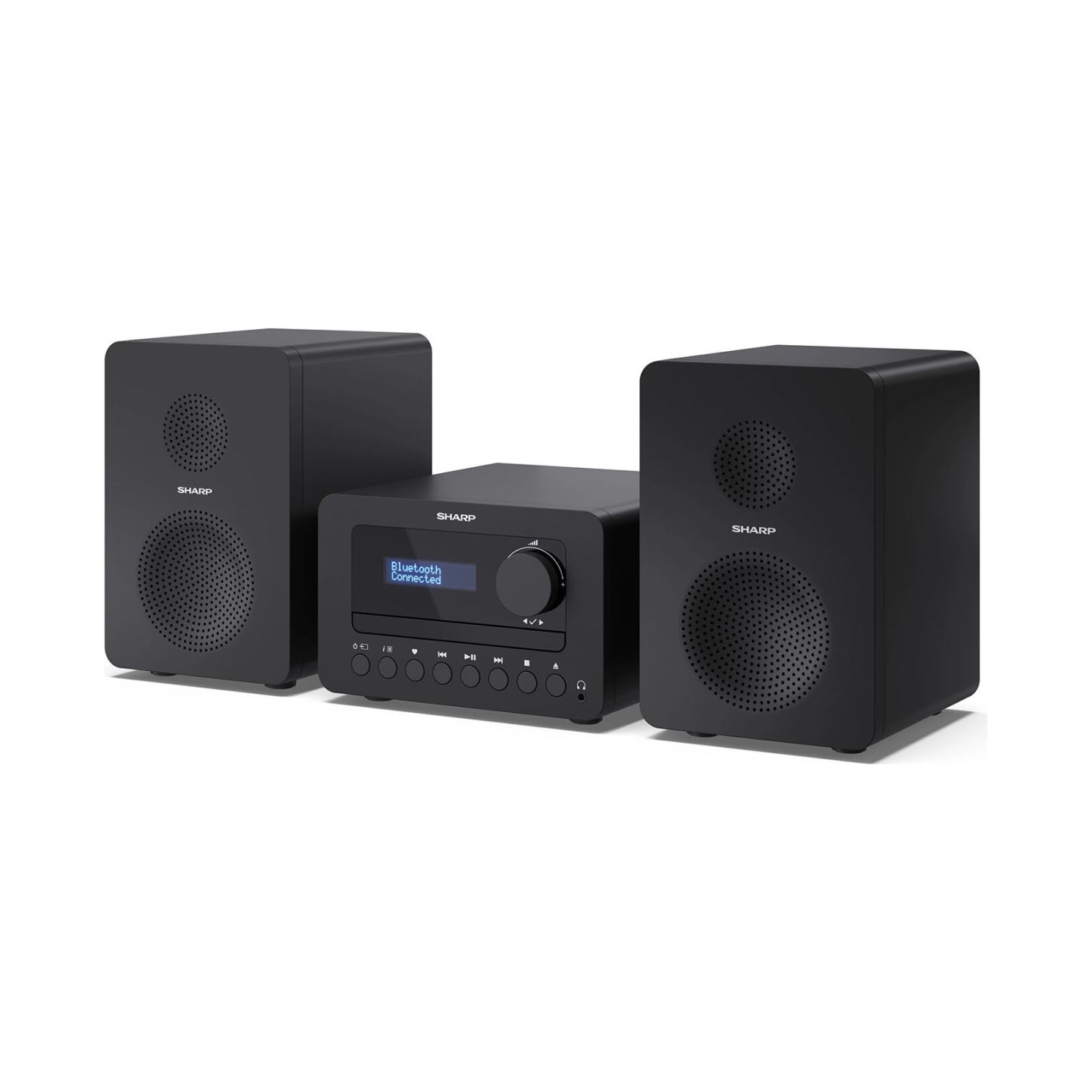 Sharp XL-B520D(BK) Tokyo Hi-Fi Micro System 2.0, FM/DAB/DAB+/USB, CD, Bluetooth 5.0, Aux-in, Black | Sharp | Tokyo Hi-Fi Micro S