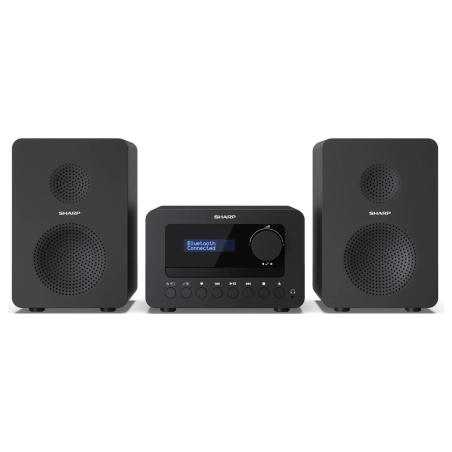 Sharp XL-B520D(BK) Tokyo Hi-Fi Micro System 2.0, FM/DAB/DAB+/USB, CD, Bluetooth 5.0, Aux-in, Black | Sharp | Tokyo Hi-Fi Micro S