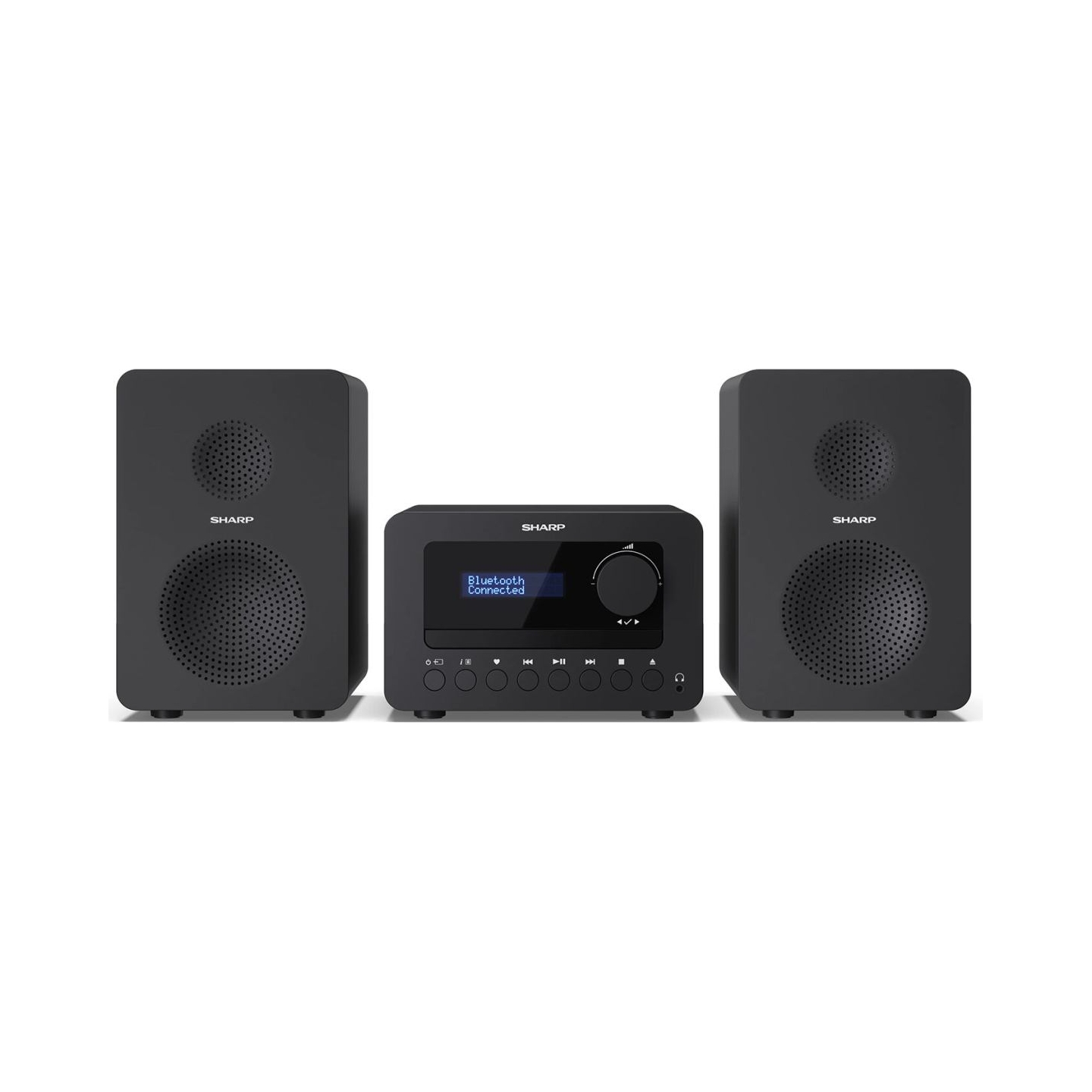 Sharp XL-B520D(BK) Tokyo Hi-Fi Micro System 2.0, FM/DAB/DAB+/USB, CD, Bluetooth 5.0, Aux-in, Black | Sharp | Tokyo Hi-Fi Micro S