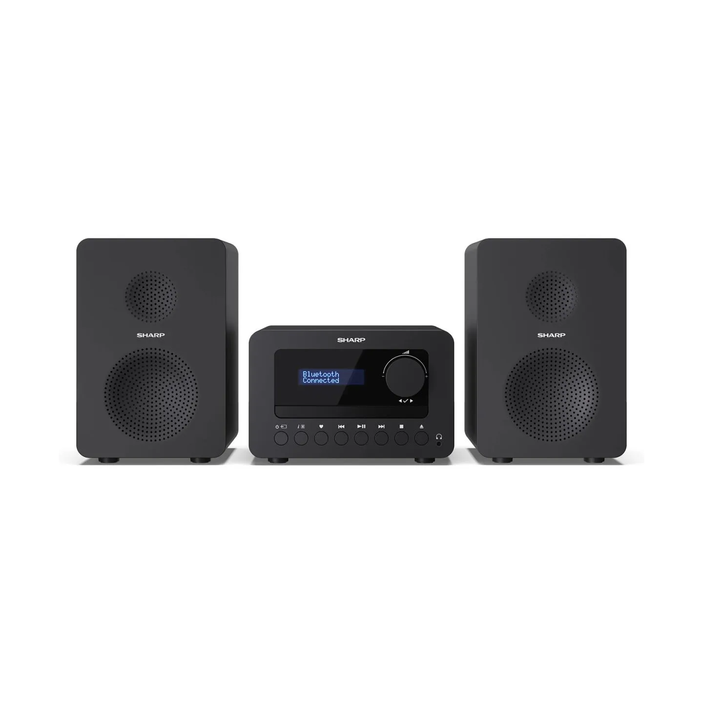 Sharp XL-B520D(BK) Tokyo Hi-Fi Micro System 2.0, FM/DAB/DAB+/USB, CD, Bluetooth 5.0, Aux-in, Black | Sharp | Tokyo Hi-Fi Micro S