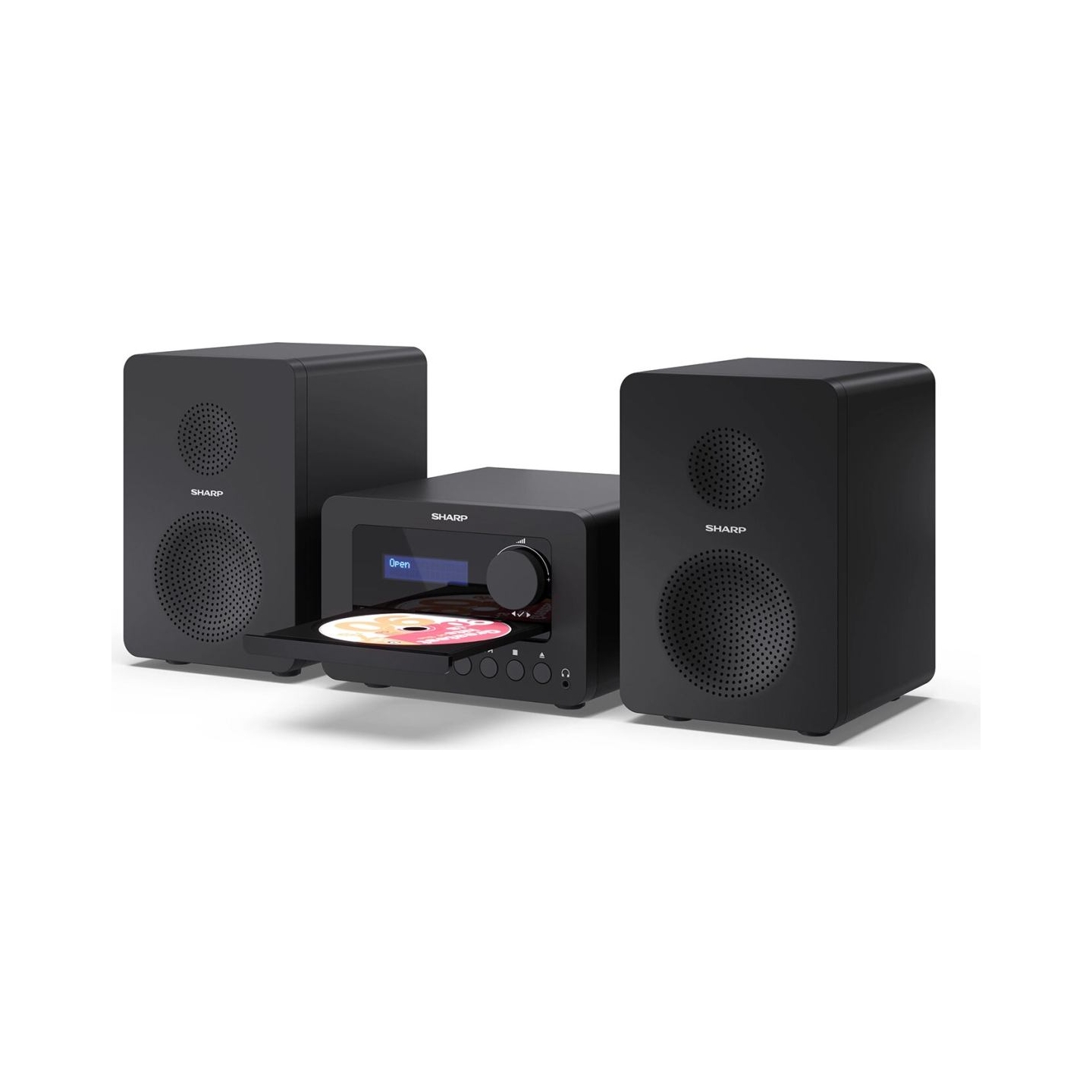 Sharp XL-B520D(BK) Tokyo Hi-Fi Micro System 2.0, FM/DAB/DAB+/USB, CD, Bluetooth 5.0, Aux-in, Black | Sharp | Tokyo Hi-Fi Micro S