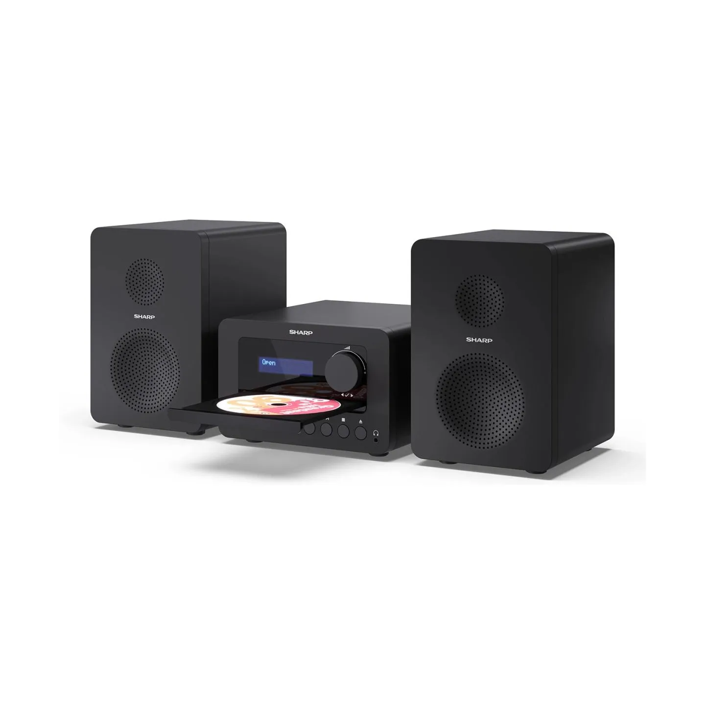 Sharp XL-B520D(BK) Tokyo Hi-Fi Micro System 2.0, FM/DAB/DAB+/USB, CD, Bluetooth 5.0, Aux-in, Black | Sharp | Tokyo Hi-Fi Micro S