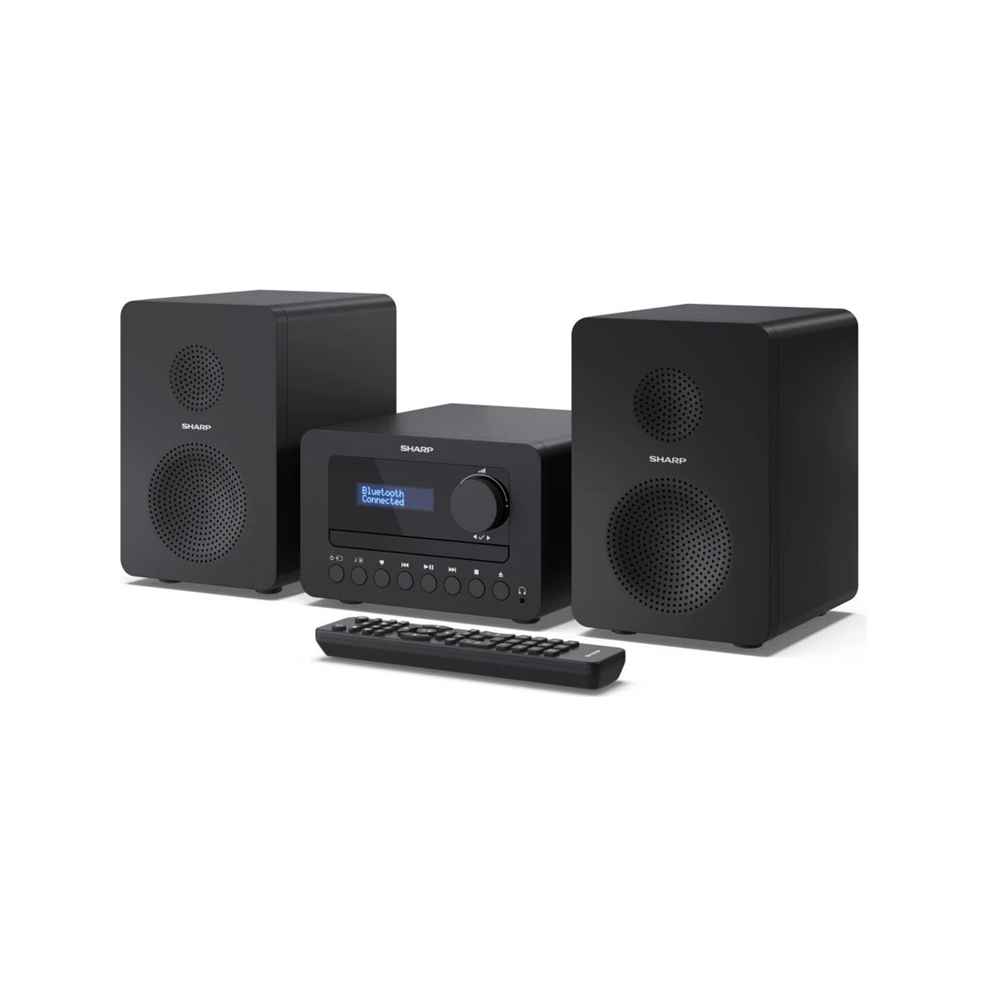Sharp XL-B520D(BK) Tokyo Hi-Fi Micro System 2.0, FM/DAB/DAB+/USB, CD, Bluetooth 5.0, Aux-in, Black | Sharp | Tokyo Hi-Fi Micro S