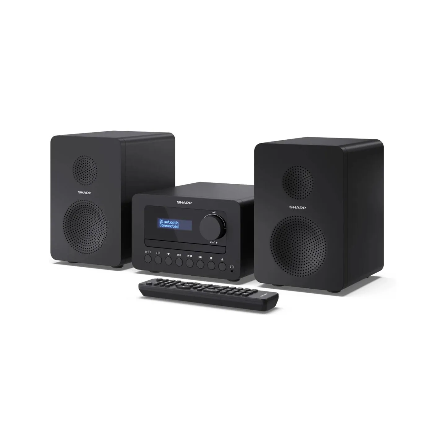 Sharp XL-B520D(BK) Tokyo Hi-Fi Micro System 2.0, FM/DAB/DAB+/USB, CD, Bluetooth 5.0, Aux-in, Black | Sharp | Tokyo Hi-Fi Micro S