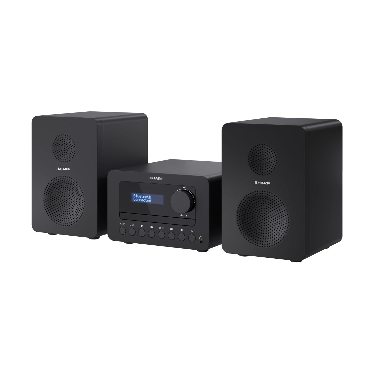 Sharp XL-B520D(BK) Tokyo Hi-Fi Micro System 2.0, FM/DAB/DAB+/USB, CD, Bluetooth 5.0, Aux-in, Black | Sharp | Tokyo Hi-Fi Micro S