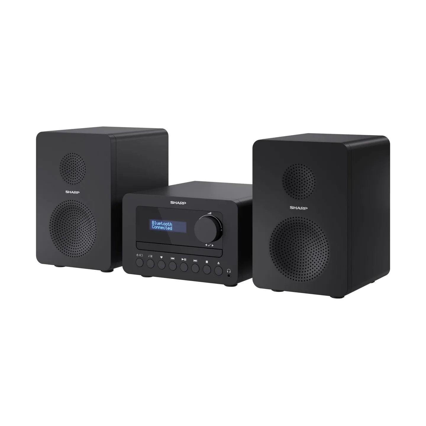 Sharp XL-B520D(BK) Tokyo Hi-Fi Micro System 2.0, FM/DAB/DAB+/USB, CD, Bluetooth 5.0, Aux-in, Black | Sharp | Tokyo Hi-Fi Micro S
