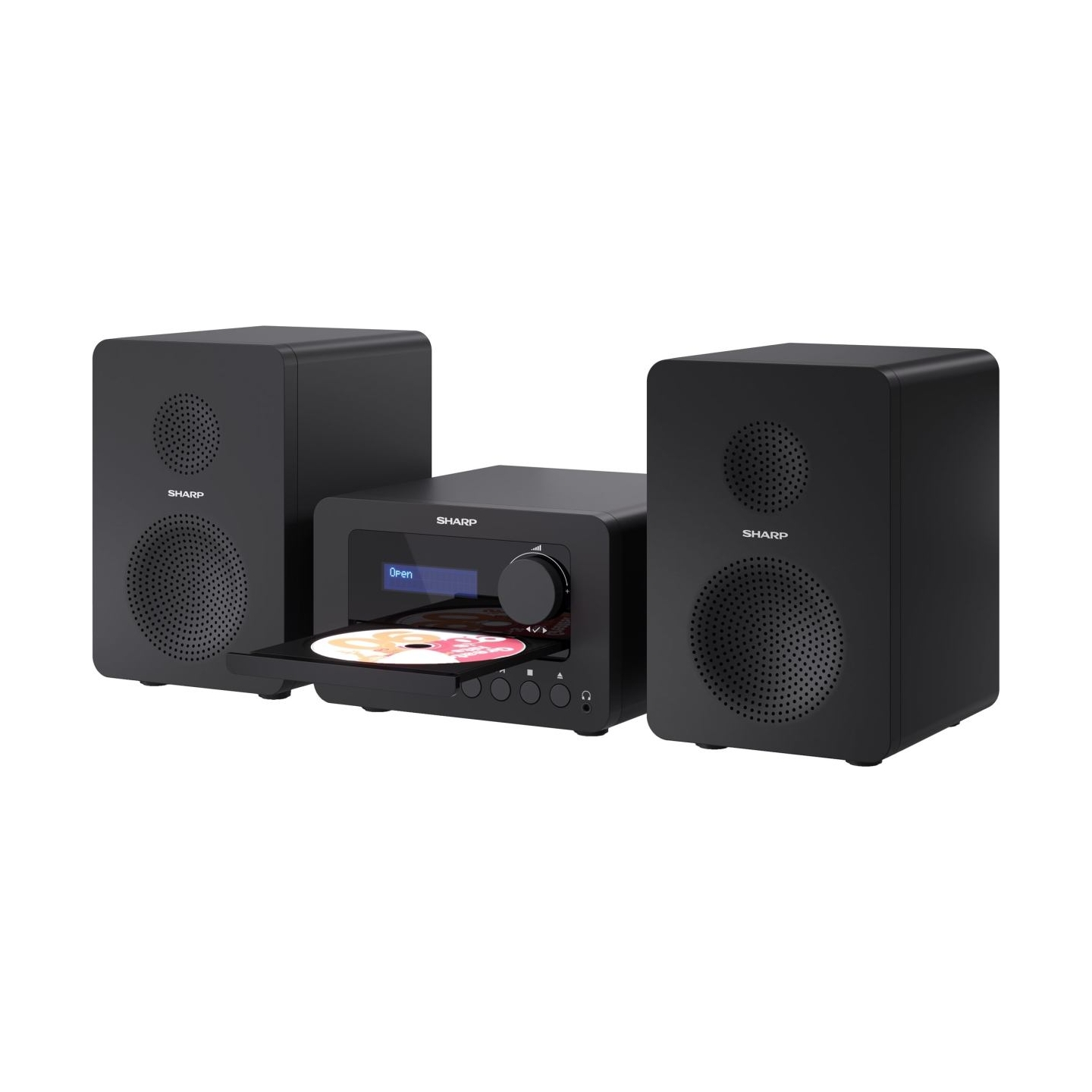 Sharp XL-B520D(BK) Tokyo Hi-Fi Micro System 2.0, FM/DAB/DAB+/USB, CD, Bluetooth 5.0, Aux-in, Black | Sharp | Tokyo Hi-Fi Micro S