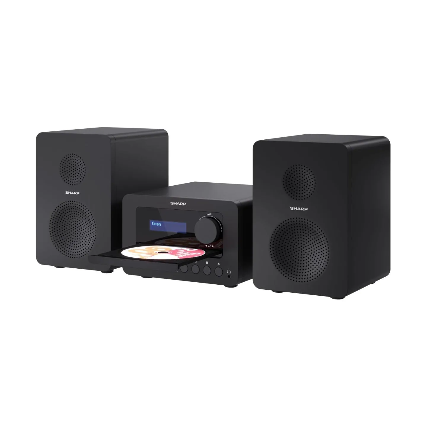 Sharp XL-B520D(BK) Tokyo Hi-Fi Micro System 2.0, FM/DAB/DAB+/USB, CD, Bluetooth 5.0, Aux-in, Black | Sharp | Tokyo Hi-Fi Micro S