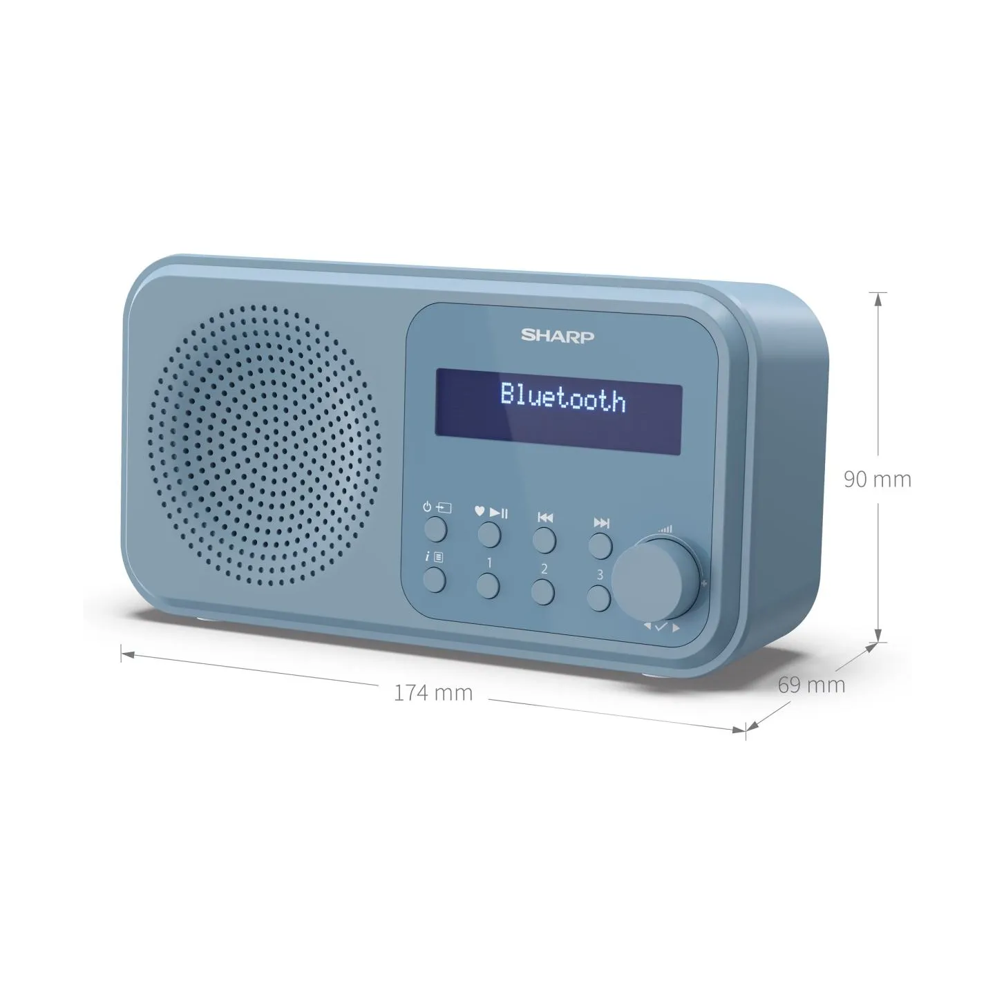 Sharp | Tokyo Digital Radio | DR-P420(BL) | Bluetooth | Wireless connection | Portable | Blue