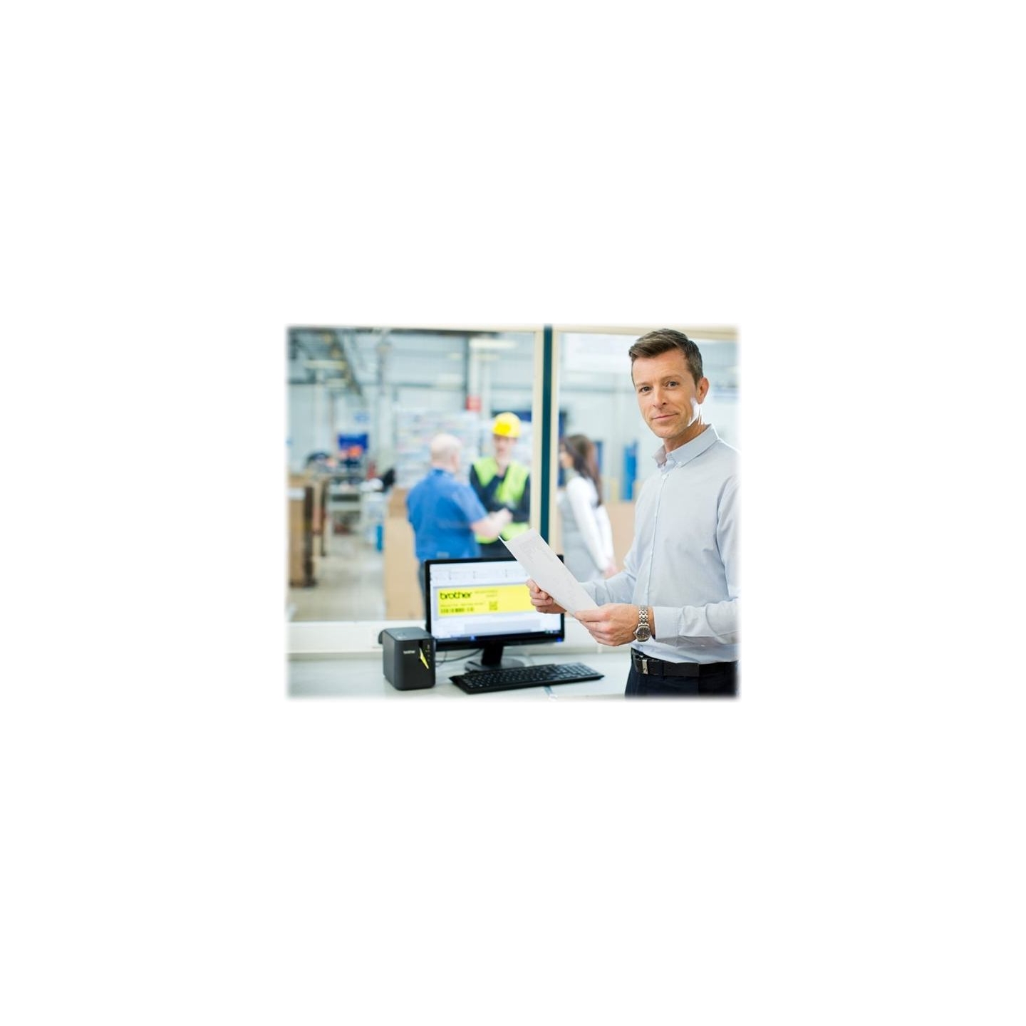 Brother PTP950NW | Mono | Thermal transfer | PC Professional label printer | Wi-Fi | Black