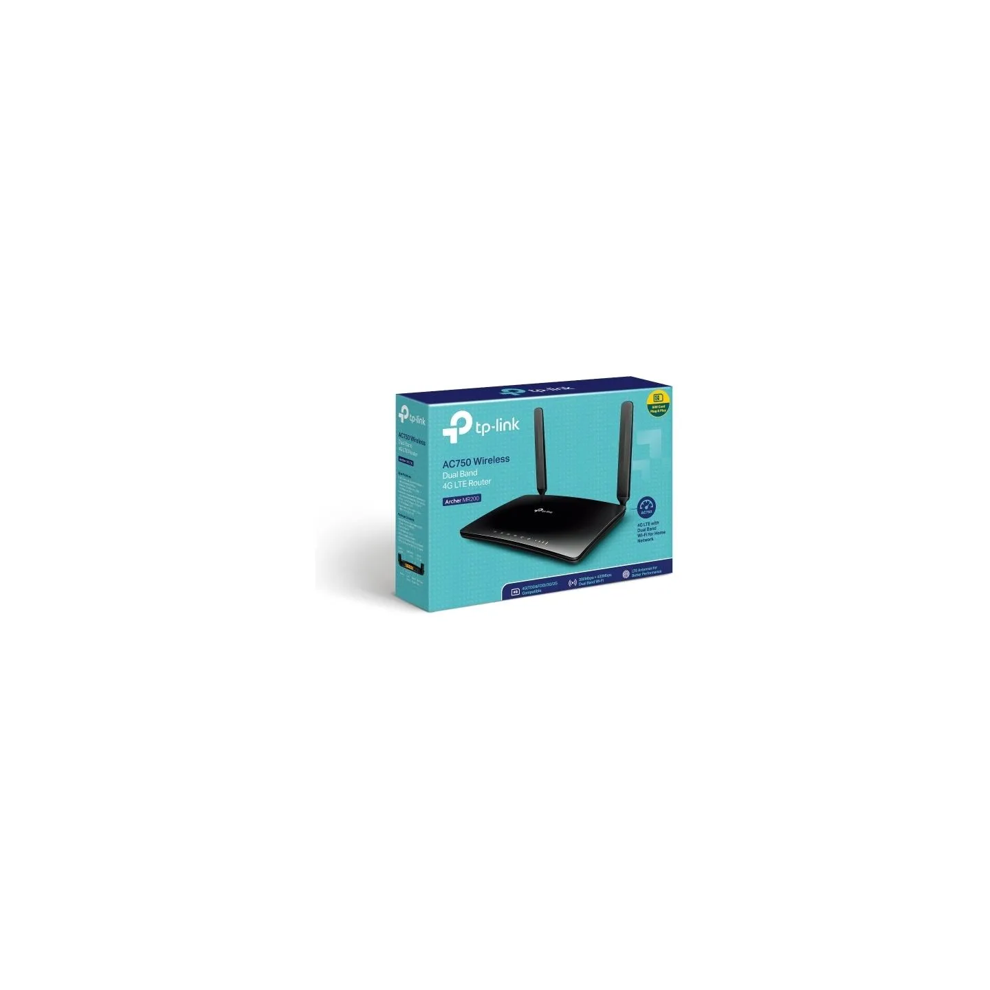 Tp-Link Archer MR200 Router AC750 4G LTE DualBand SIM