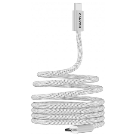 Canyon cable OnWire 60MG C-C 60W Magnet Braided 1m White