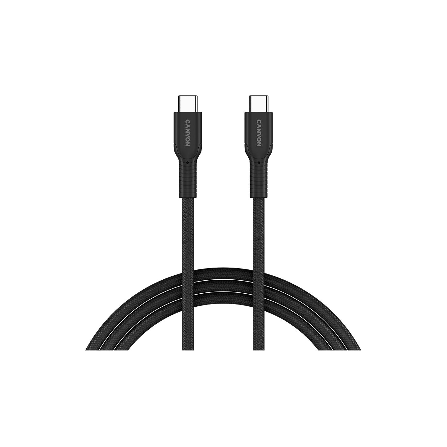Canyon cable OnWire 60CL C-C 60W COLOR Braided 1m Black