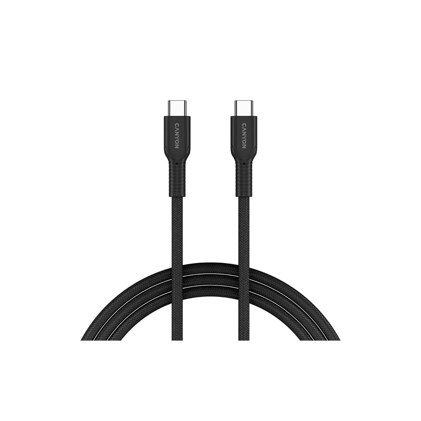 Canyon cable OnWire 60CL C-C 60W COLOR Braided 1m Black