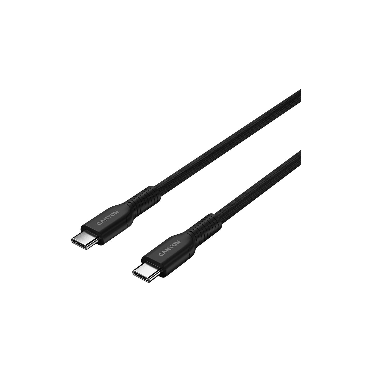 Canyon cable OnWire 60CL C-C 60W COLOR Braided 1m Black