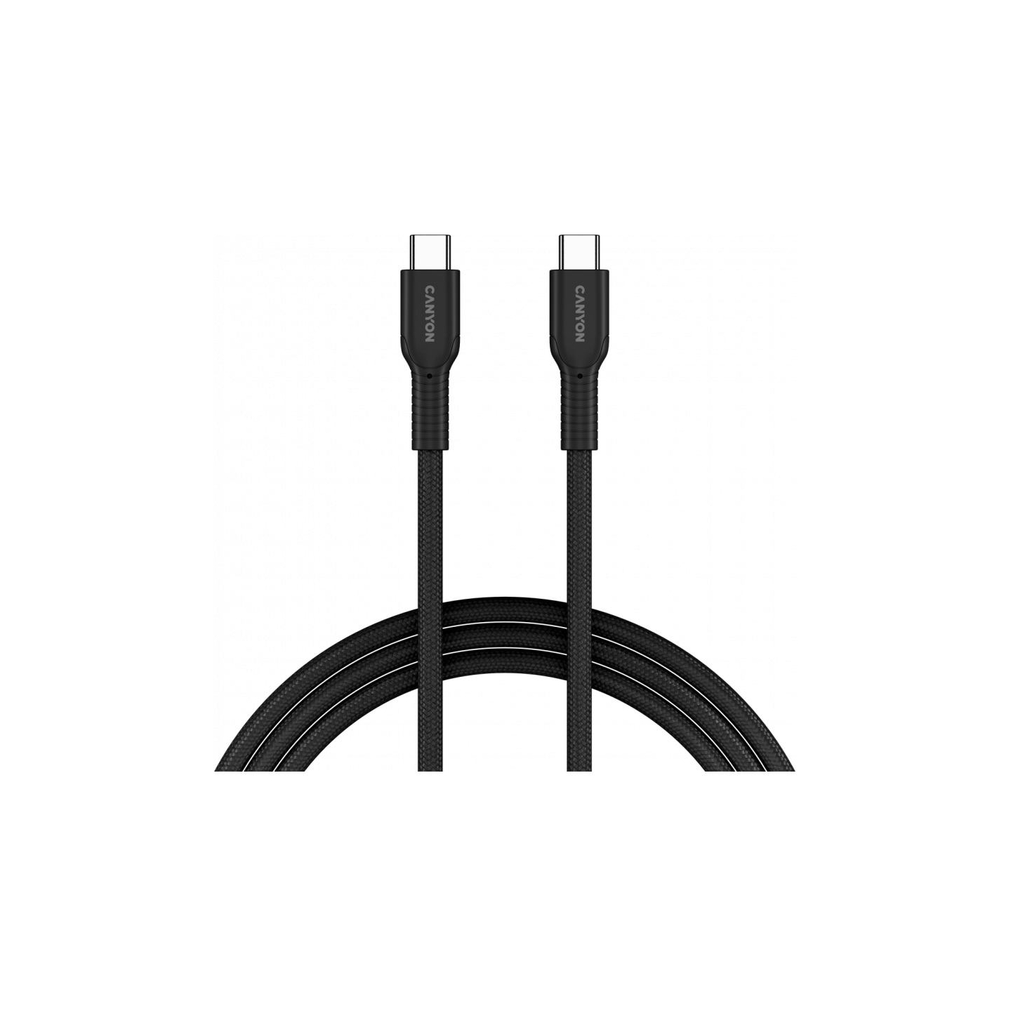 Canyon cable OnWire 60CL C-C 60W COLOR Braided 1m Black