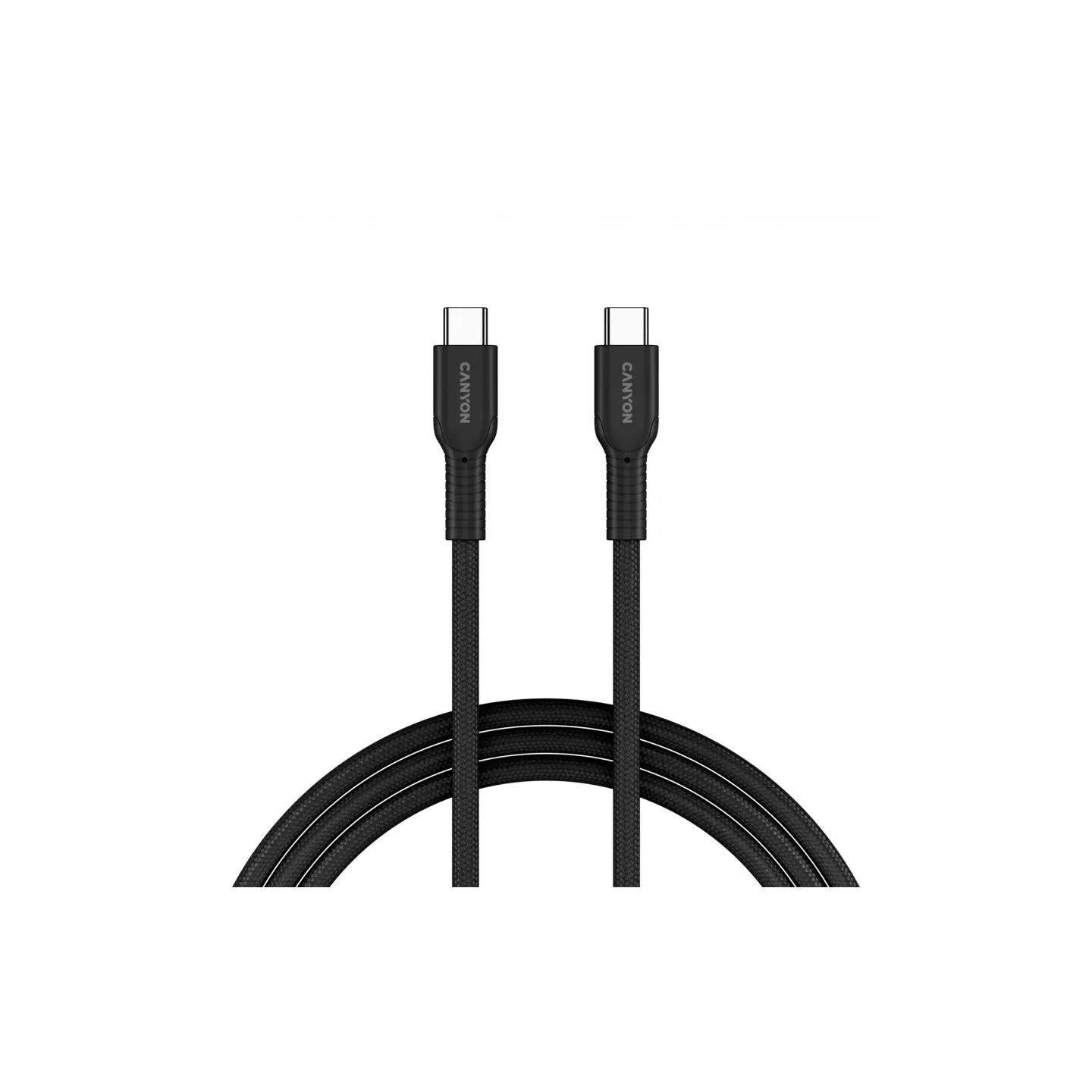 Canyon cable OnWire 60CL C-C 60W COLOR Braided 1m Black