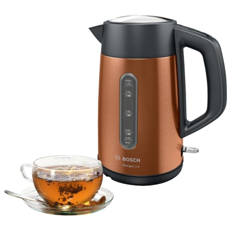 Bosch | Kettle | TWK4P439 | Electric | 2400 W | 1.7 L | Stainless steel | 360° rotational base | Copper