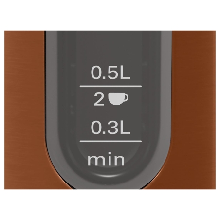 Bosch | Kettle | TWK4P439 | Electric | 2400 W | 1.7 L | Stainless steel | 360° rotational base | Copper