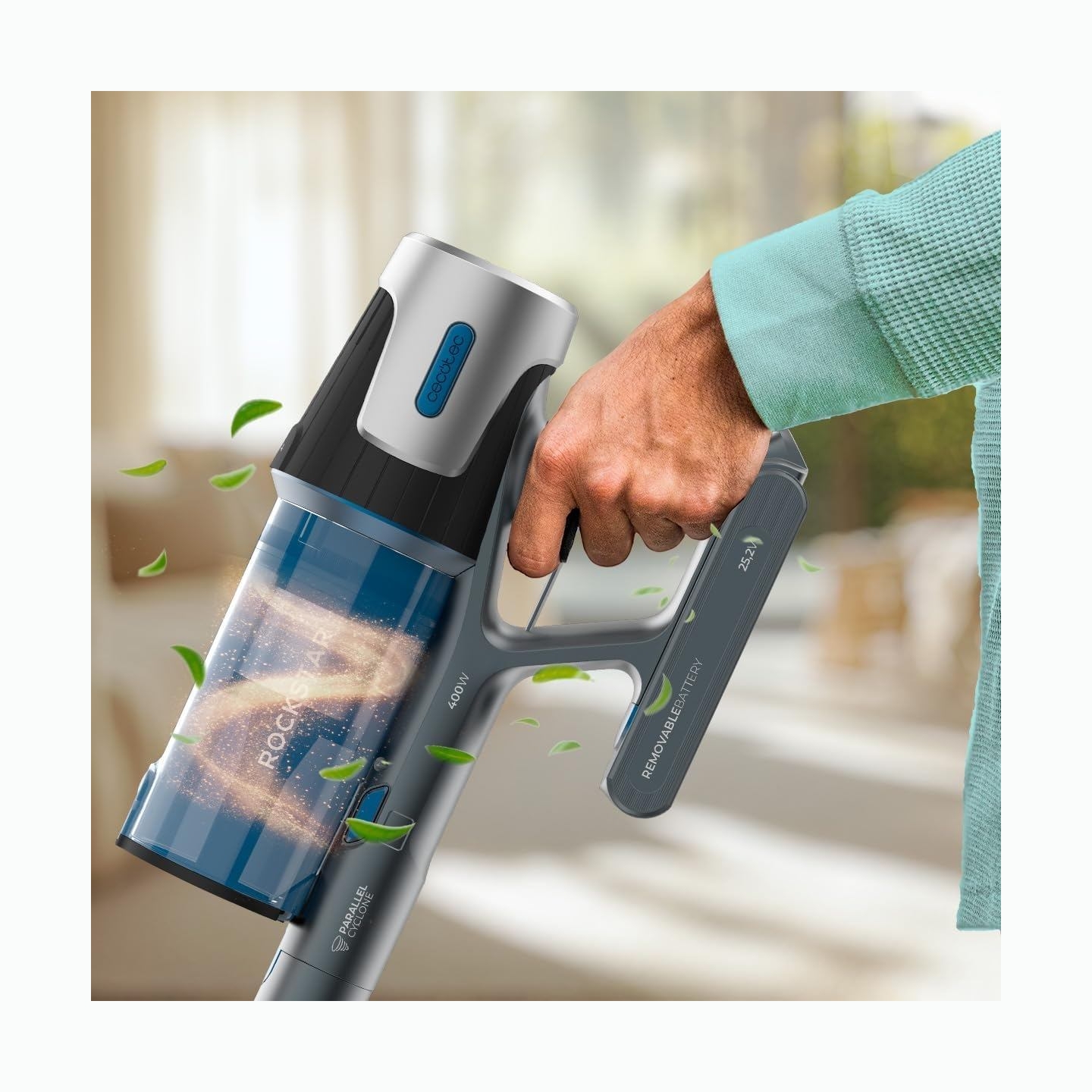 Cecotec Vacuum cleaner | Conga Rockstar P50 X-Treme | Corded operating | Handstick | 400 W | 33.6 V | Operating time (max) 60 mi