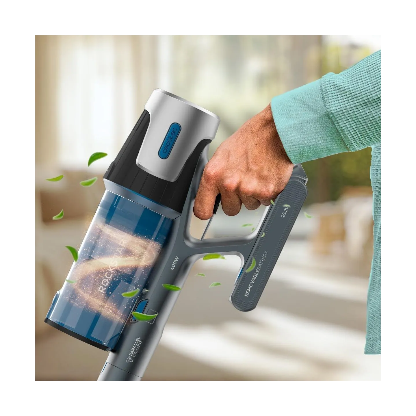 Cecotec Vacuum cleaner | Conga Rockstar P50 X-Treme | Corded operating | Handstick | 400 W | 33.6 V | Operating time (max) 60 mi