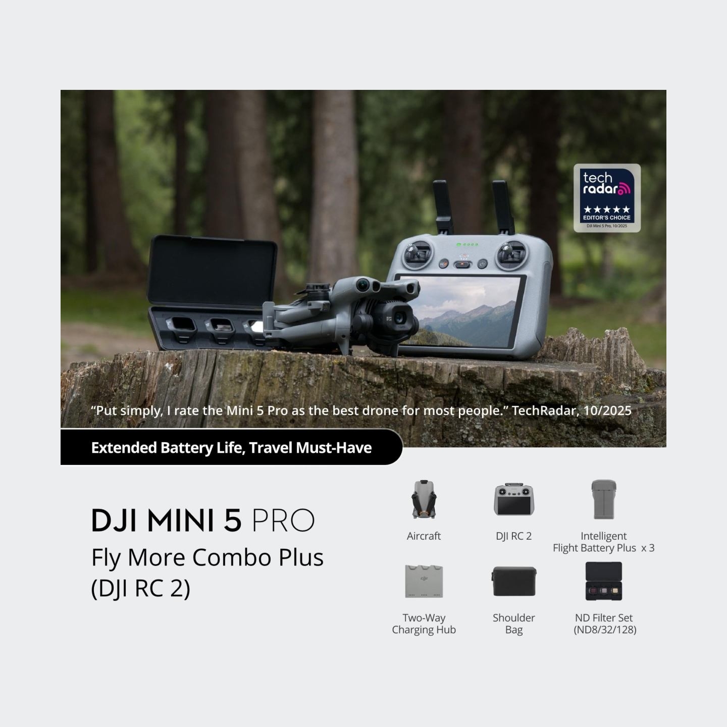 DJI Drone|DJI|Mini 5 Pro Fly More Combo Plus (DJI RC 2)|CP.MA.00001024