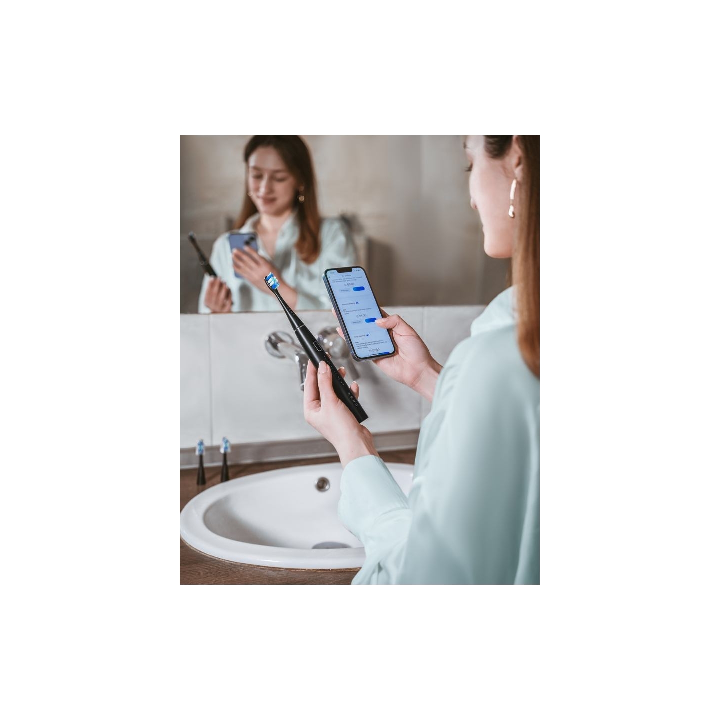 Aeno SMART Sonic Electric toothbrush, DB2S: Black, 4modes +8 smart, wireless charging, 46000rpm, 90 days without charging, IPX7