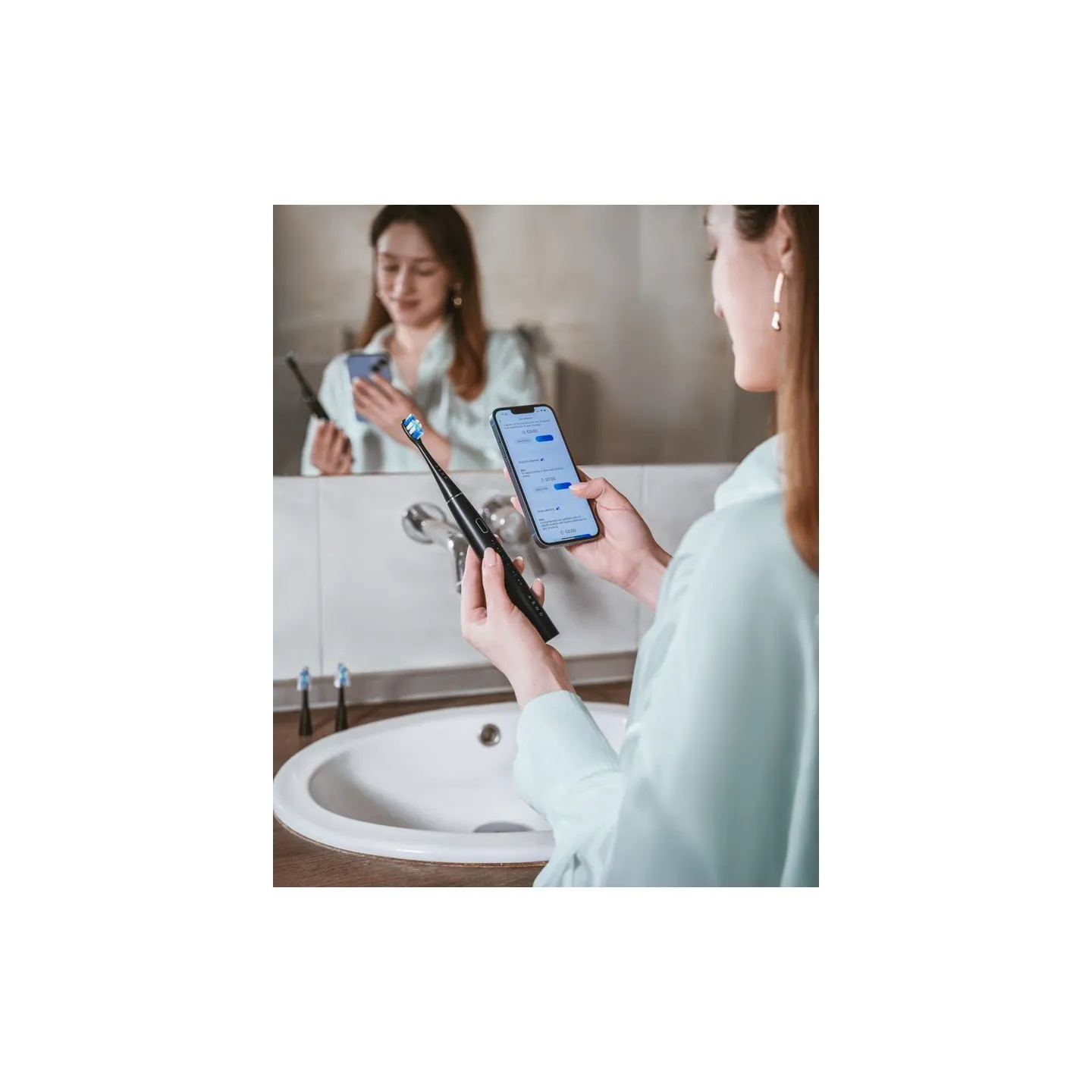 Aeno SMART Sonic Electric toothbrush, DB2S: Black, 4modes +8 smart, wireless charging, 46000rpm, 90 days without charging, IPX7