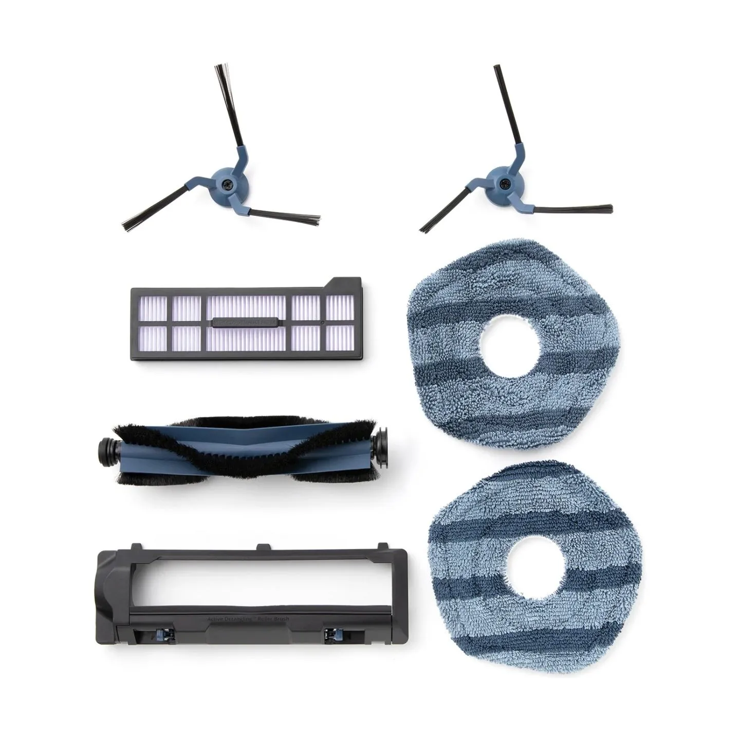 Anker Eufy | Replacement Parts Kit for eufy X10 Pro Omni Robot Vacuum, Roller Brush with Bristles and Rubber, Brush Guard, 2 Sid