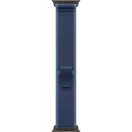 Apple | 49mm Blue/Bright Blue Trail Loop - S/M - Black Titanium Finish