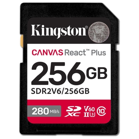 Kingston 256GB Canvas React Plus SDXC