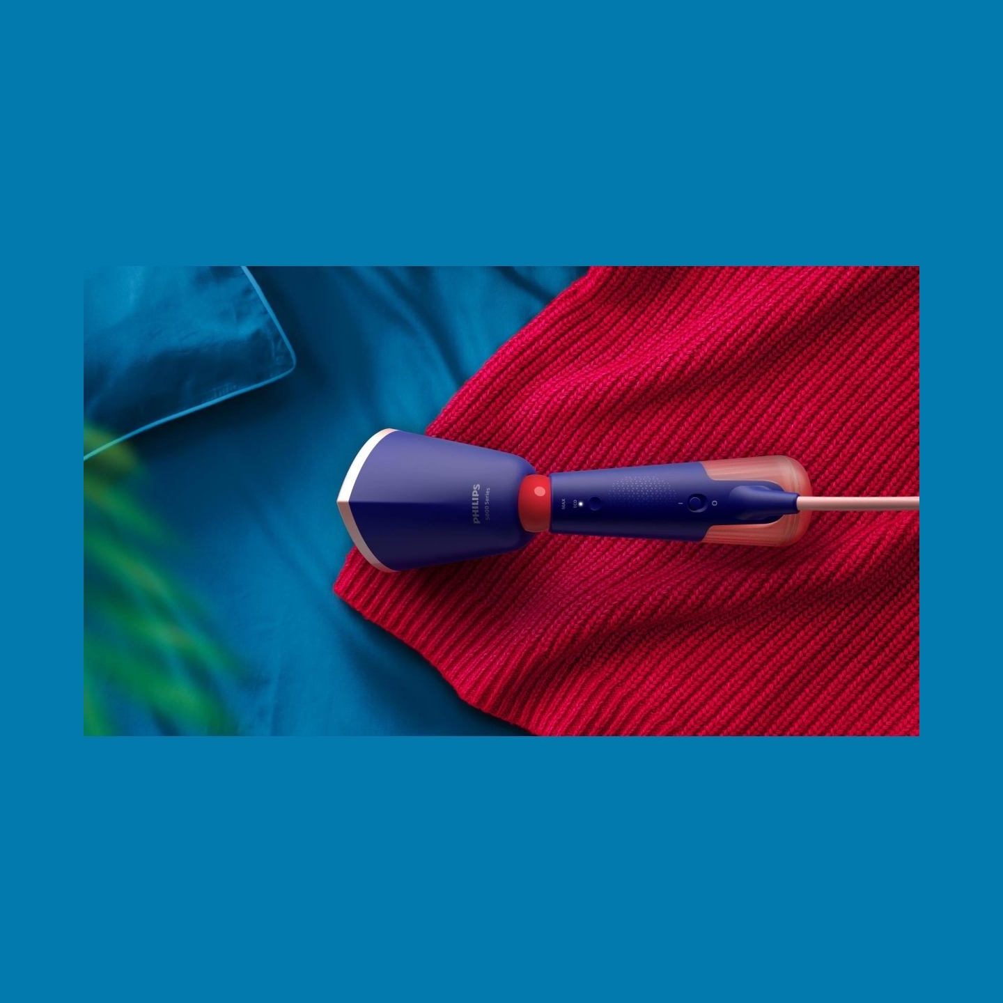 Philips Steamer | STH5030/20 | Handheld | 1400 W | 120/200 L | 24 g/min | Marine Blue