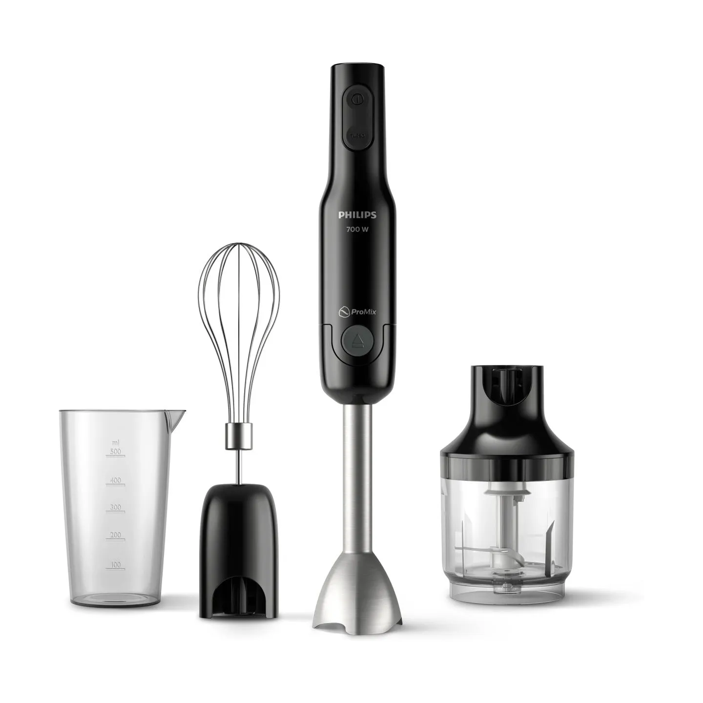 Philips | Hand Blender | Daily Collection ProMix HR2543/90 | Hand Blender | 700 W | Number of speeds 2 | Turbo mode | Black