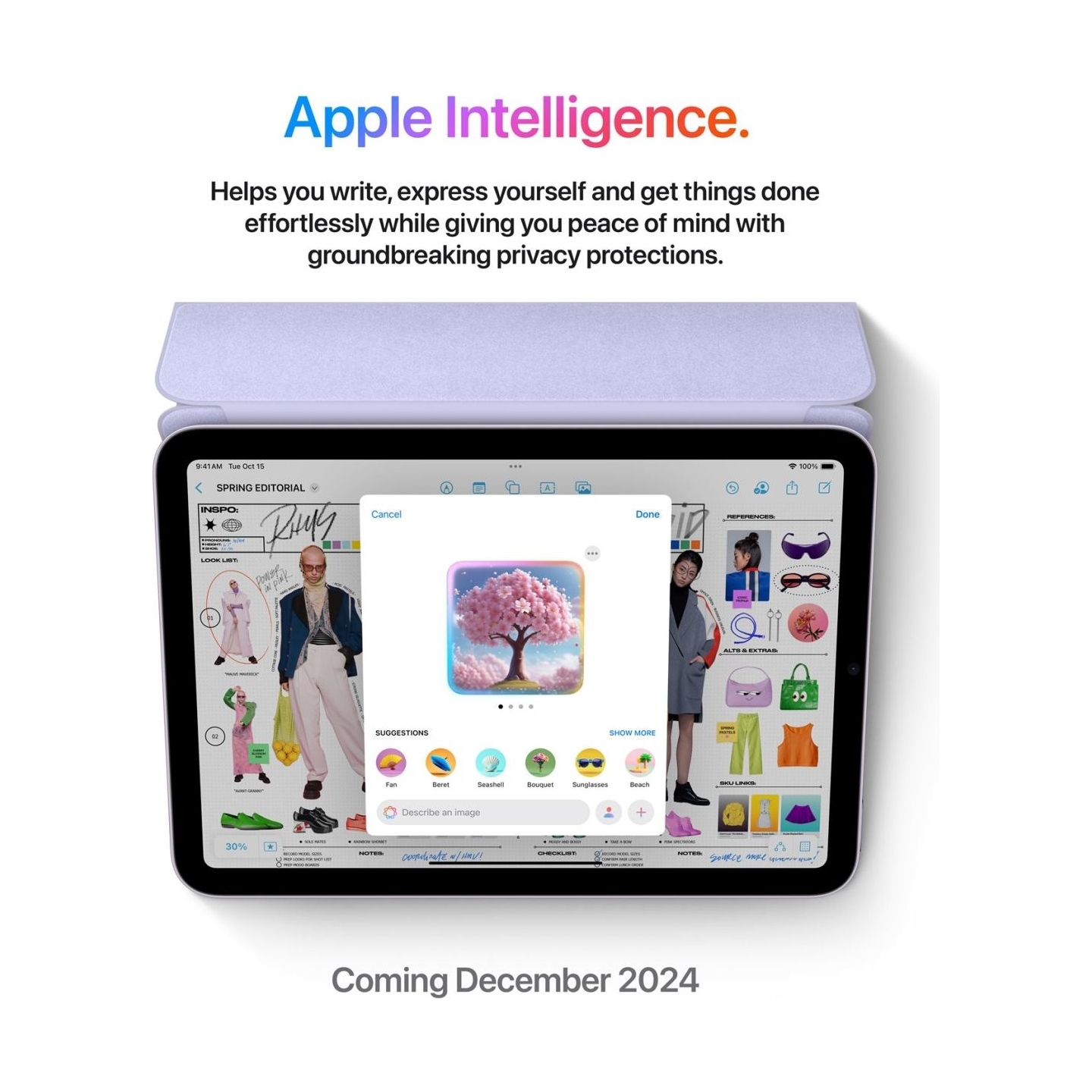 Apple | iPad mini | 8.3 " | Space Gray | IPS | 2266 x 1488 pixels | Apple A17 Pro | 128 GB | Wi-Fi | Front camera | 12 MP | Rear