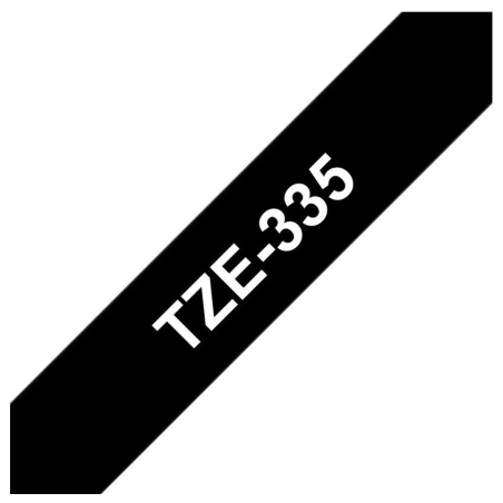 Brother TZE335 tape white/black 12mm 8m