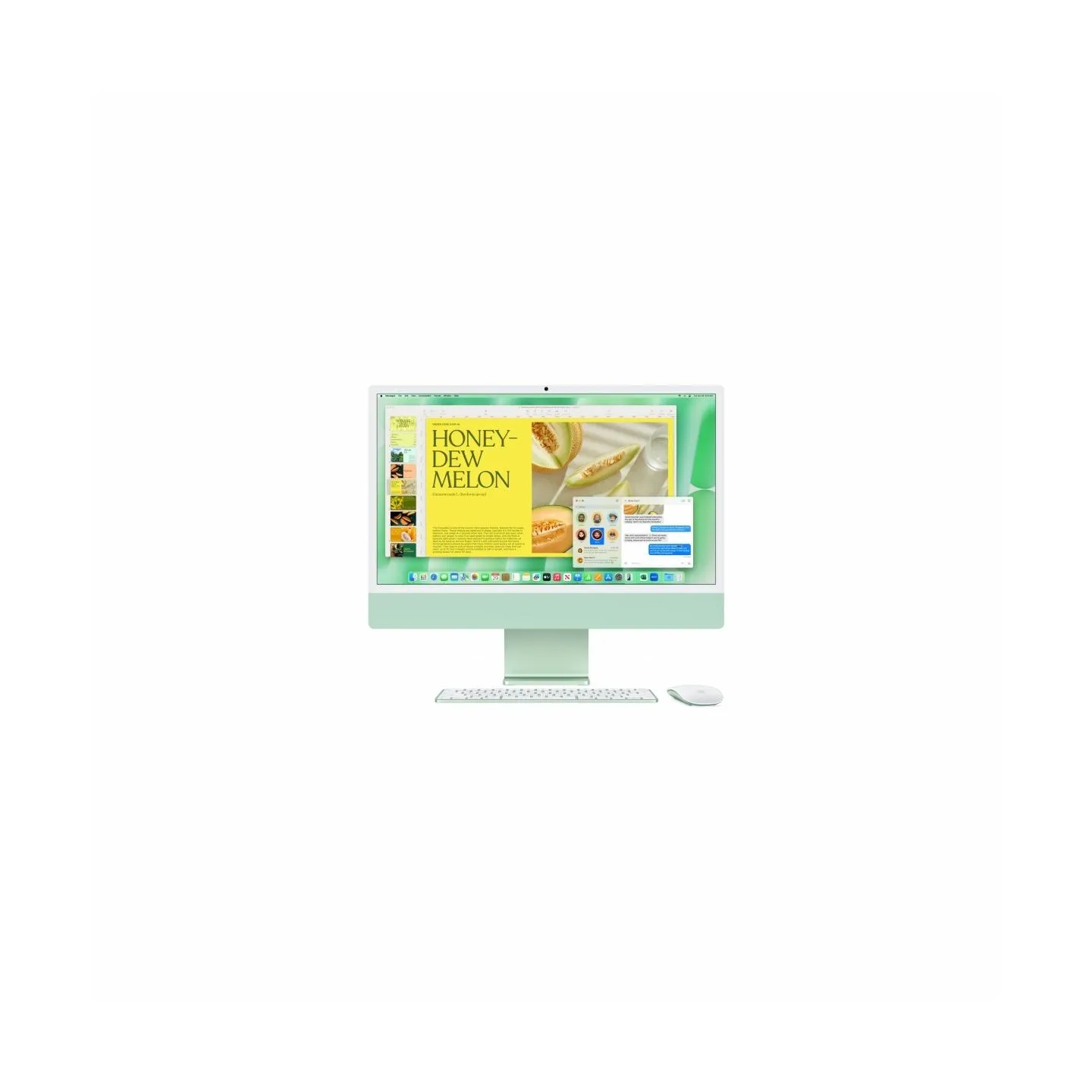 Apple iMac 24 inch: M4 10/10, 16GB, 256GB SSD - Green