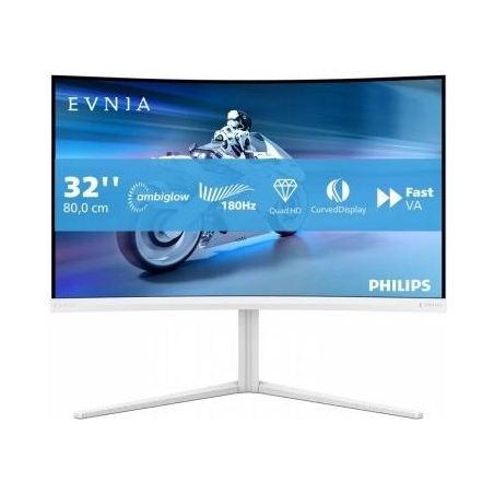 Philips Monitor 31.5 inches 32M2C5501 Curved VA 180Hz HDMIx2 DP HAS Ambiglow