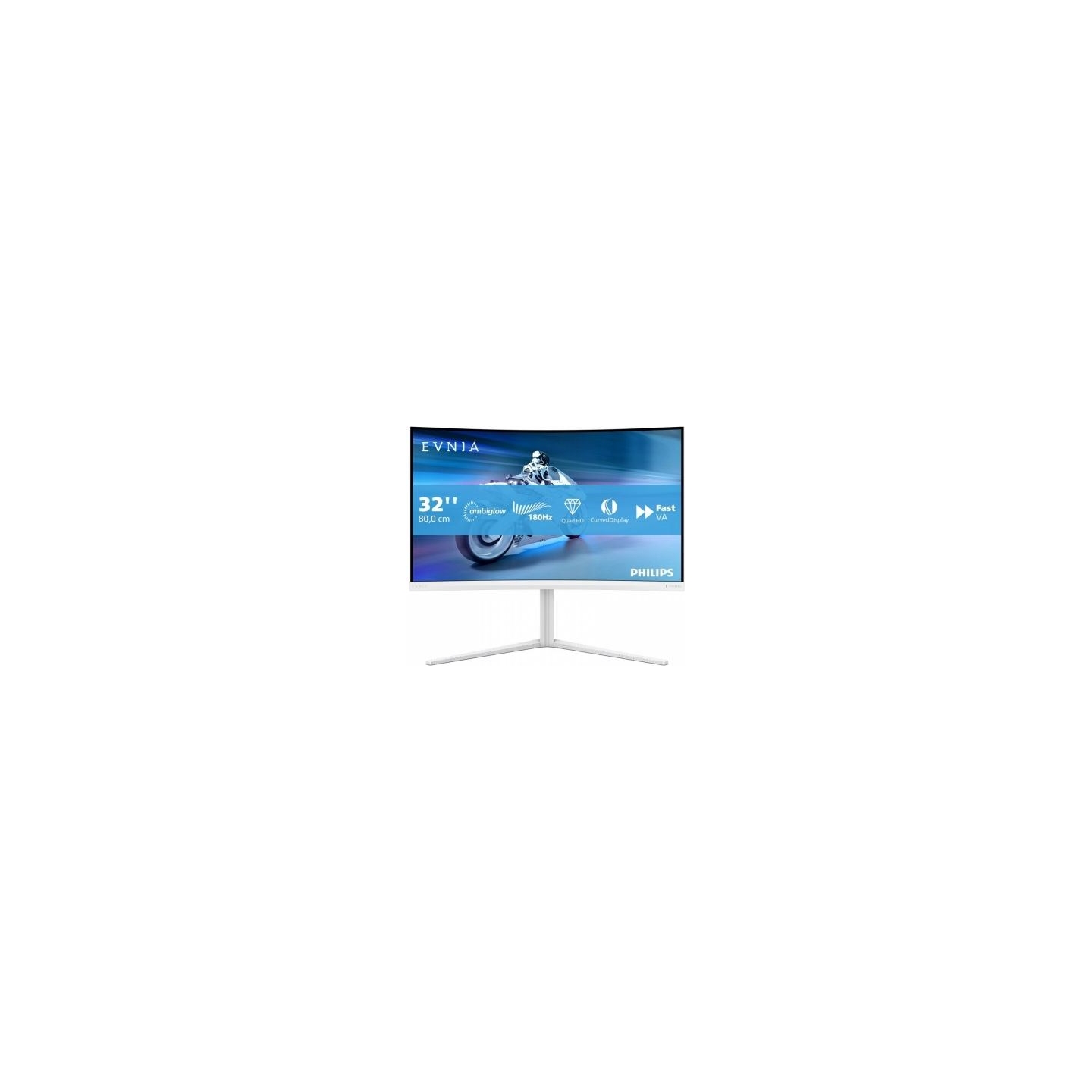 Philips Monitor 31.5 inches 32M2C5501 Curved VA 180Hz HDMIx2 DP HAS Ambiglow