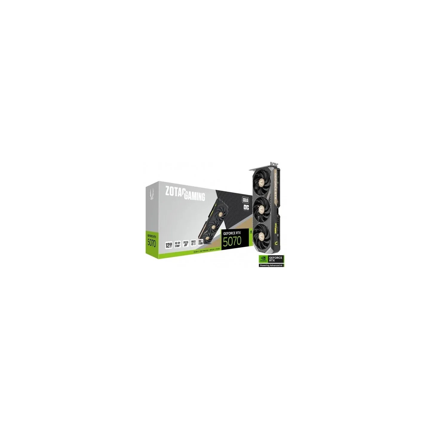 Zotac Graphics card GeForce RTX 5070 SOLID OC 12GB GDDR7 192bit 3DP/HDMI